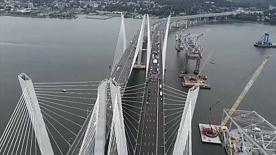 Watch: NY Governor Cuomo and Hillary Clinton open new bridge