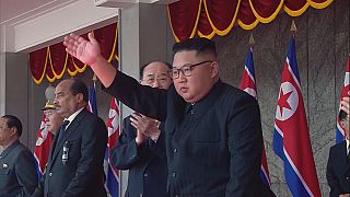 برگزاری رژه نیروهای مسلح به مناسبت هفتادمین سالگرد تاسیس کره شمالی