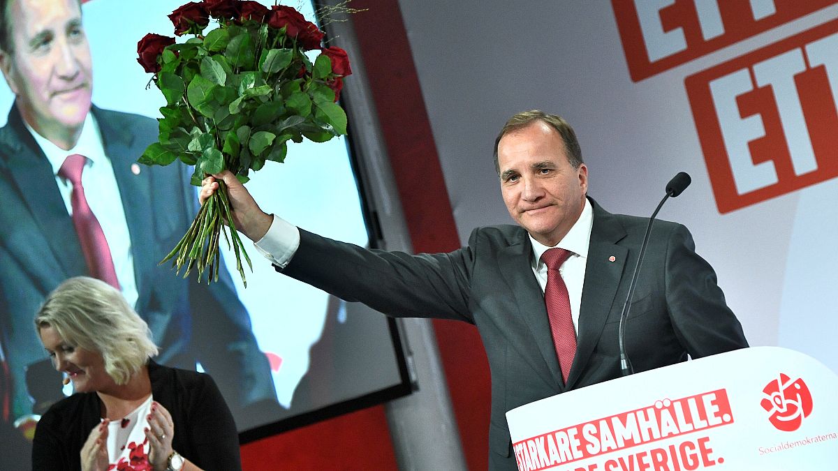 Suecia: risas y llantos en la sede del partido socialdemócrata 