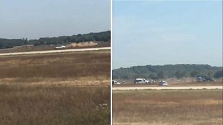 The car chase and arrest at Lyon airport