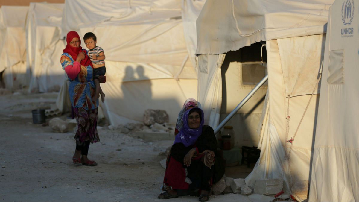 اردوگاه آوارگان جنگی در ادلب