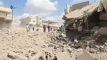 Idlib: Zivilisten rennen um ihr Leben