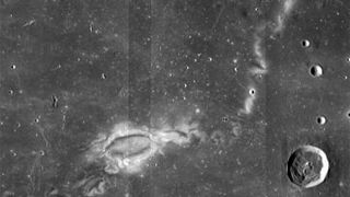 The Reiner Gamma lunar swirl from