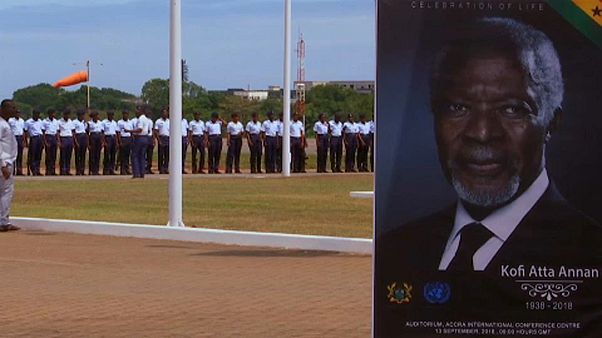 Hazaszállították Ghánába Kofi Annan földi maradványait Hazaszállították Ghánába Kofi Annan földi maradványait
