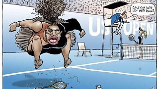 Escándalo por una caricatura de Serena Williams