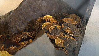 Ancient Roman coins found in Como dig