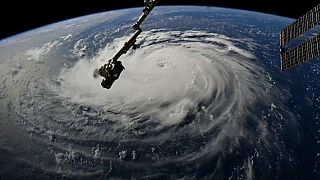 Satellite images show scale of Hurricane Florence