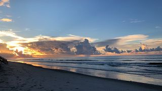 A calm before the storm on  Holden Beach in North Carolina