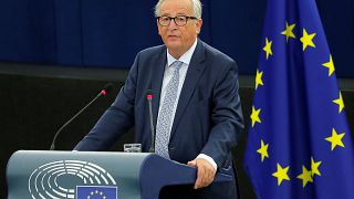 Jean-Claude Juncker during his State of the Union speech on Sept. 12, 2018