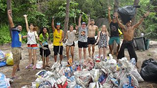 Imágen de un Día de Mundial de Limpieza en Tailandia