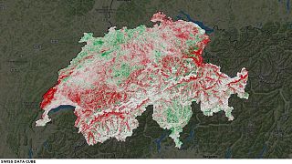 This map shows how 'snow is disappearing from Switzerland'