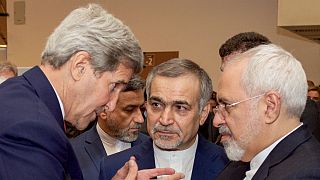 جان کری و محمد جواد ظریف در زمان مذاکرات برجام