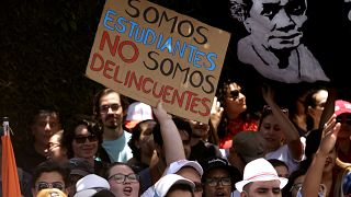 Los estudiantes se suman a las protestas en Costa Rica