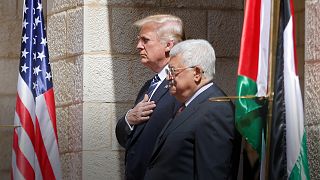 دونالد ترامب ومحمود عباس