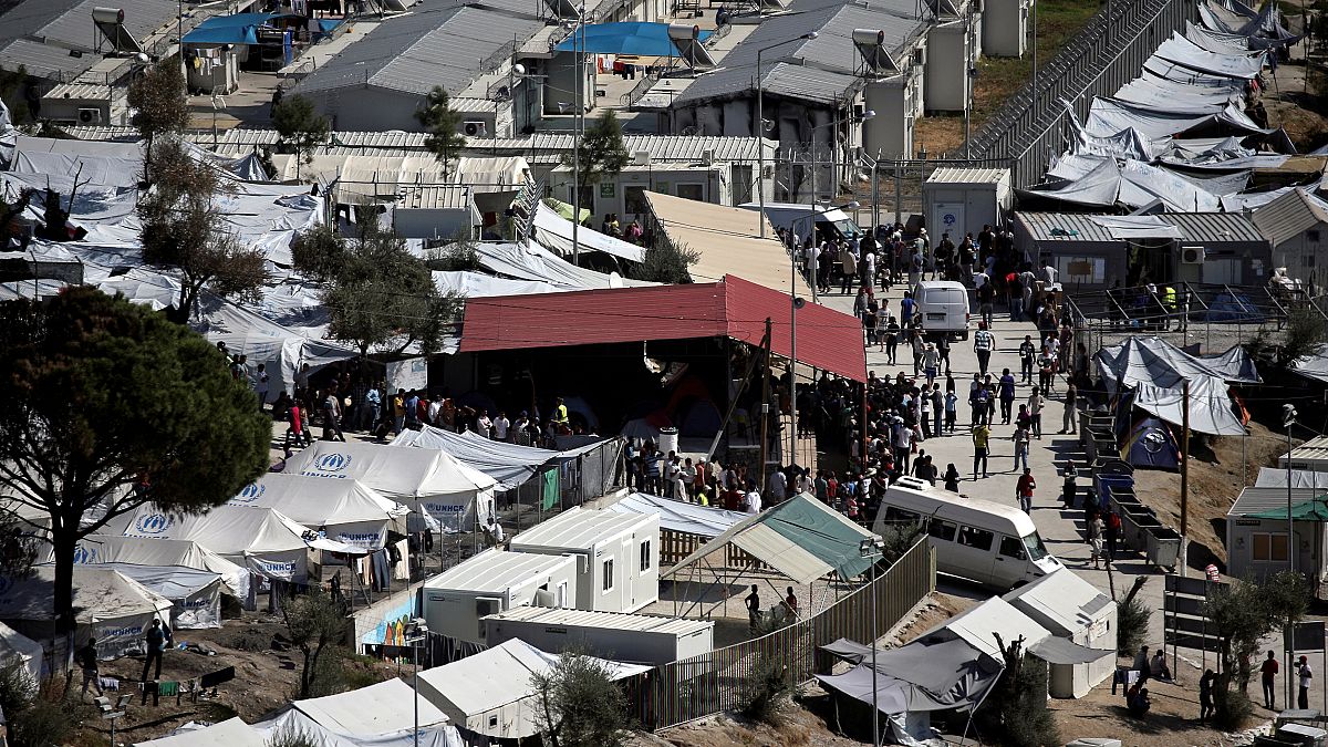 The Moria migrant camp on the island of Lesbos, Greece October 6, 2016
