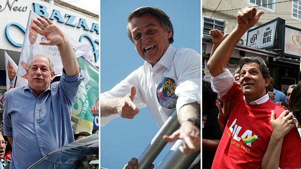 Bolsonaro (centro) destacado nas sondagens, com Ciro e Haddad à espreita Bolsonaro (centro) destacado nas sondagens, com Ciro e Haddad à espreita