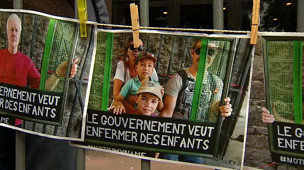 Belgium: tiltakozás a bevándorló gyermekek táborba zárása miatt Belgium: tiltakozás a bevándorló gyermekek táborba zárása miatt