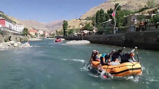 Video - Türkiye Rafting Şampiyonası'nın üçüncü ayağı Van'da yapıldı