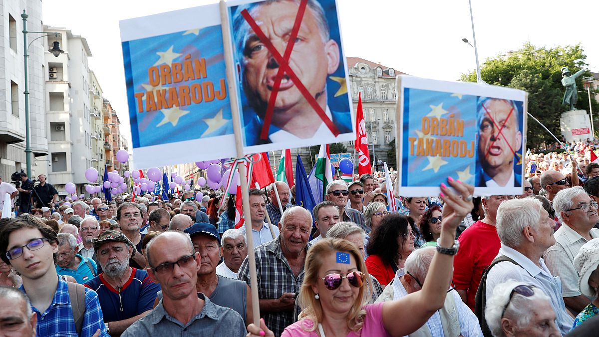 Manifestation anti-populiste en Hongrie