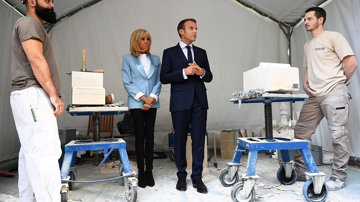 Emmanuelle Macron at an event in Paris this weekend
