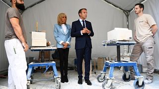 Emmanuelle Macron at an event in Paris this weekend