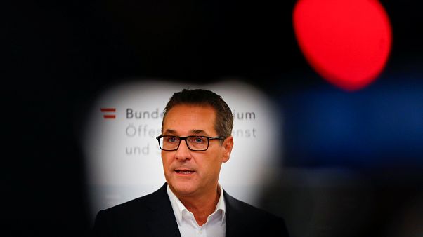 Heinz-Christian Strache sajtótájékoztatót tart 2018. szeptember 14-én Heinz-Christian Strache sajtótájékoztatót tart 2018. szeptember 14-én