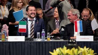 Italy's Matteo Salvini and Luxembourg's Jean Asselborn, Austria, July 2018