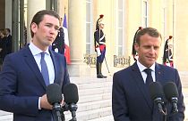 Macron and Kurz talk immigration ahead of EU talks to close a major rift over the issue