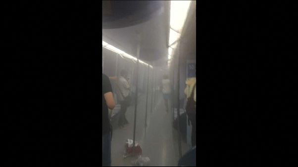 La explosión de un ordenador desata el caos en el metro de Madrid La explosión de un ordenador desata el caos en el metro de Madrid