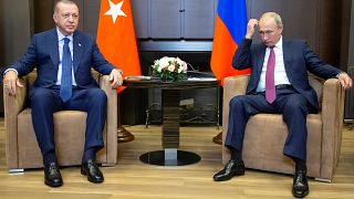 Russian President Vladimir Putin meets his Turkish counterpart in Sochi