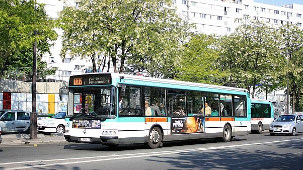 A RATP bus. A RATP bus.