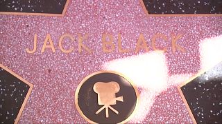 US actor Jack Black receives star on Hollywood Walk of Fame