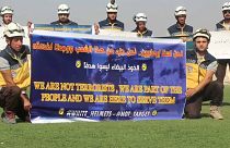 White Helmets protest strikes against facilities and volunteers