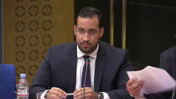 Macron’s former security officer defends himself before Senate Macron’s former security officer defends himself before Senate