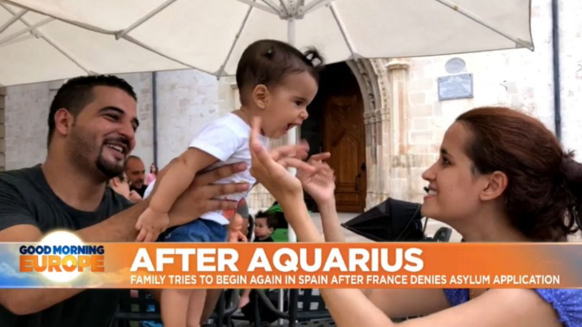 Watch: Family saved by Aquarius ship make a new life in Spain