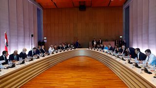 قادة دول الاتحاد الأوروبي خلال قمة سالزبورغ بالنمسا