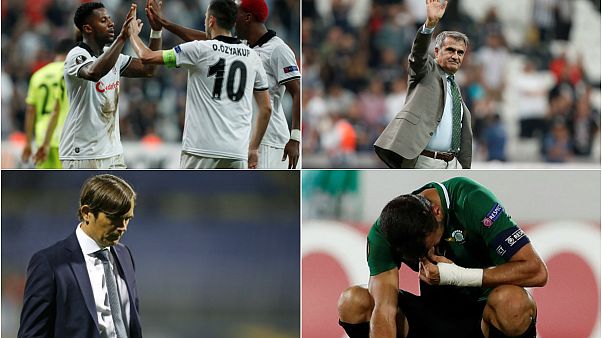 UEFA'da Beşiktaş kazandı Akhisar direklere takıldı Fenerbahçe hüsrana uğradı UEFA'da Beşiktaş kazandı Akhisar direklere takıldı Fenerbahçe hüsrana uğradı