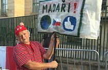 Pro-Orbán-Demonstration in Tschechien