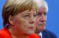 Almanya Başbakanı Angela Merkel ve  İçişleri Bakanı Horst Seehofer