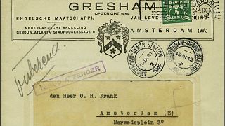 Unopened letter to Anne Frank’s father fetches €9,500 at auction 