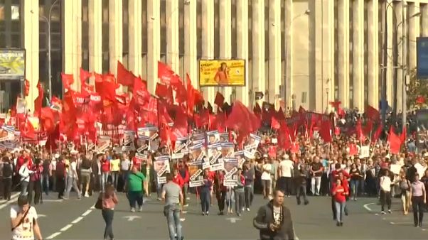 Russie : manifestations contre le projet de réforme des retraites Russie : manifestations contre le projet de réforme des retraites