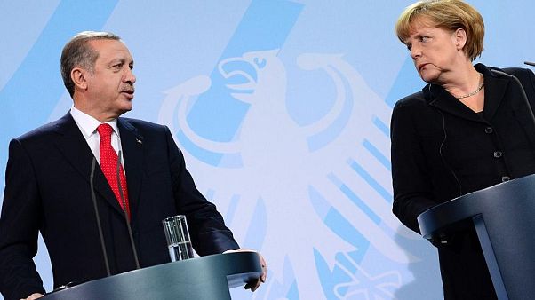 Erdoğan ziyareti öncesi Almanya'da protesto edildi Erdoğan ziyareti öncesi Almanya'da protesto edildi