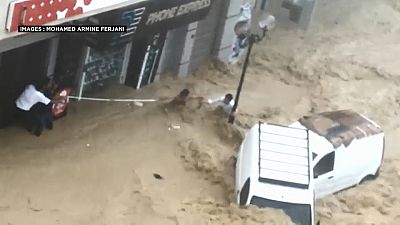 Inondations à Nabeul, Tunisie