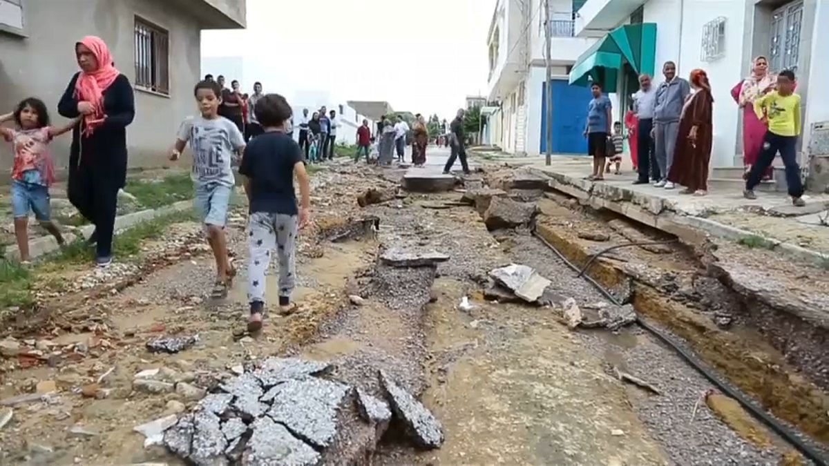 Tunézia legpusztítóbb áradása a mostani