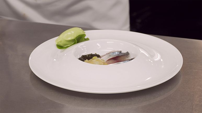 Caballa al wasabi, la receta