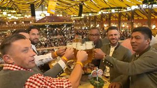 Former Bayern Munich stars celebrate at Oktoberfest