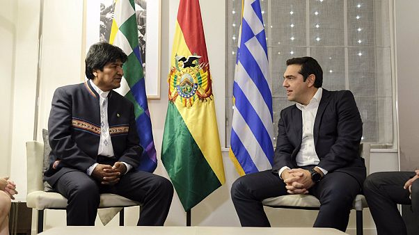 Συνάντηση Αλέξη Τσίπρα - Έβο Μοράλες Συνάντηση Αλέξη Τσίπρα - Έβο Μοράλες