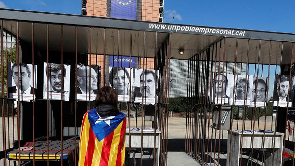 Retratos de los líderes catalanes ante la CE en Bruselas Retratos de los líderes catalanes ante la CE en Bruselas