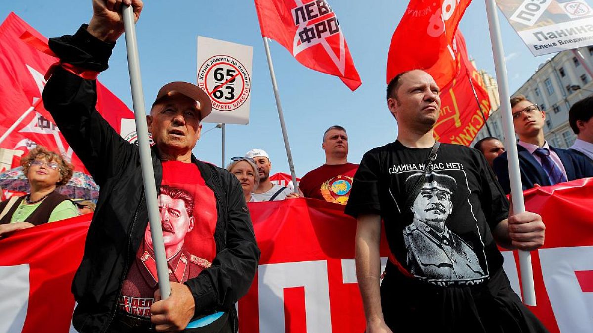 Russian protests against pension reform