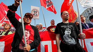 Russian protests against pension reform